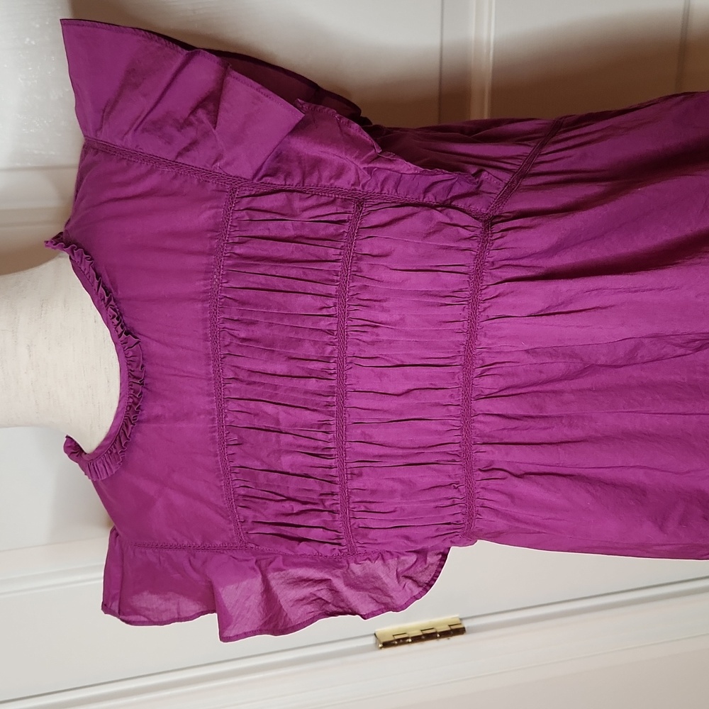 Rails Filomena Berry Ruffle Top Size S - Picture 2 of 14